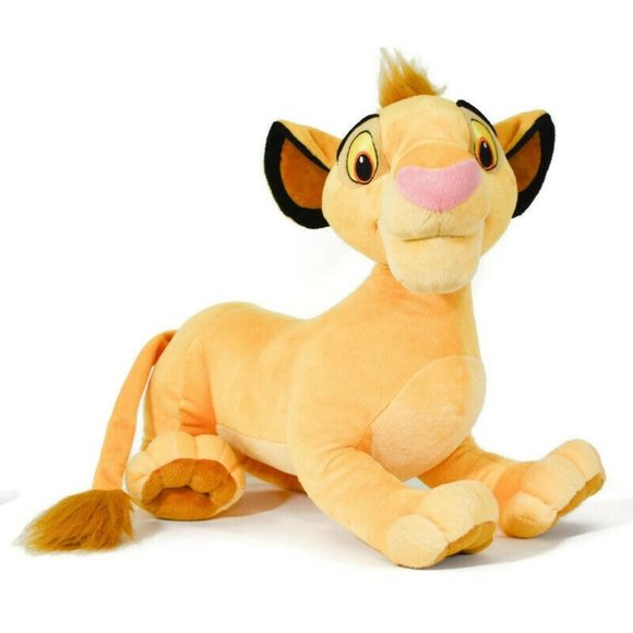 Vintage Disney Hasbro The Lion King Simba Cub Plush 20" Large Stuffed Animal Toy - Picture 1 of 8